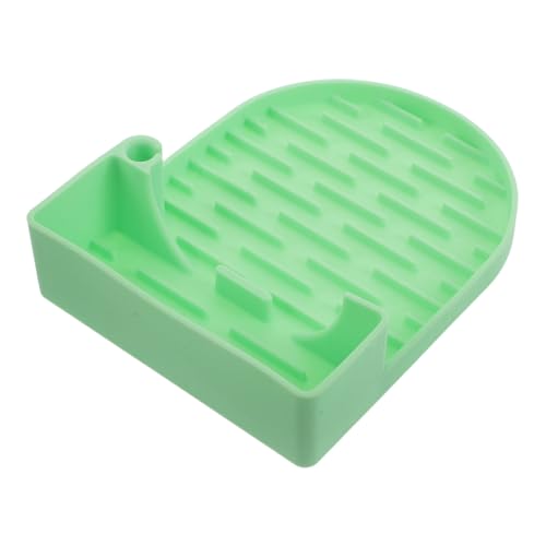 FUNNETOYU Soporte para Secar Botellas de Agua de Silicona Verde, Estante Pequeño Antideslizante Compatible con Tazas de Gran Capacidad, Escurridor Rápido y Compacto para Tazas y Biberones,