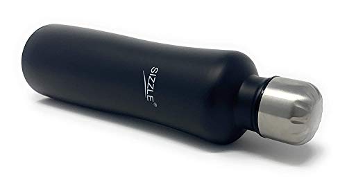 Image of Sizzle Lifestyle Stainless Steel Fridge Water Bottle (750 ml x 1pc, Matt Black)