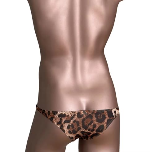 Men's Sexy Bikini Briefs Ice Silk Small Underpants Low Waist U-Convex Pouch Panties4