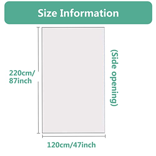 DFANCE 50 Pieces Disposable Sauna Sheeting Blanket Liners,for Body Wrap Used Inside a Far Infrared Sauna Blanket,Sauna Bag (86×47 Inch),2/100