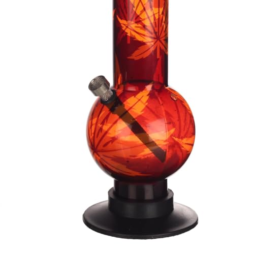 Image of METIER 16 inch bongsmoke Tall Acrylic(Plastic) Bongs Bottle Water Bong. Pipe OD 5.0Cm. Waterpipe Hookah Size 16 inch Color Transparent Orange Pack of 1