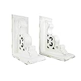 American Art Decor Wood Bookends - Shelf Decor & Wall Decor for Living Room, Bathroom, Bedroom, & Of
