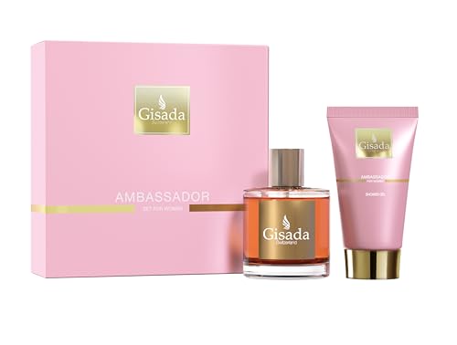 Gisada Ambassador Women Set | Eau de Parfum Spray 50 ml + Shower Gel 100 ml