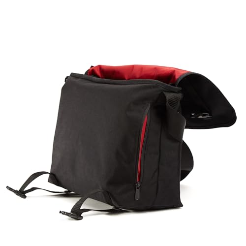 Manhattan Portage Flushing Messenger Bag Black With Adjustable Shoulder Strap Water Resistant Zippered Main Compartment 1000D Cordura For Work College Travel3