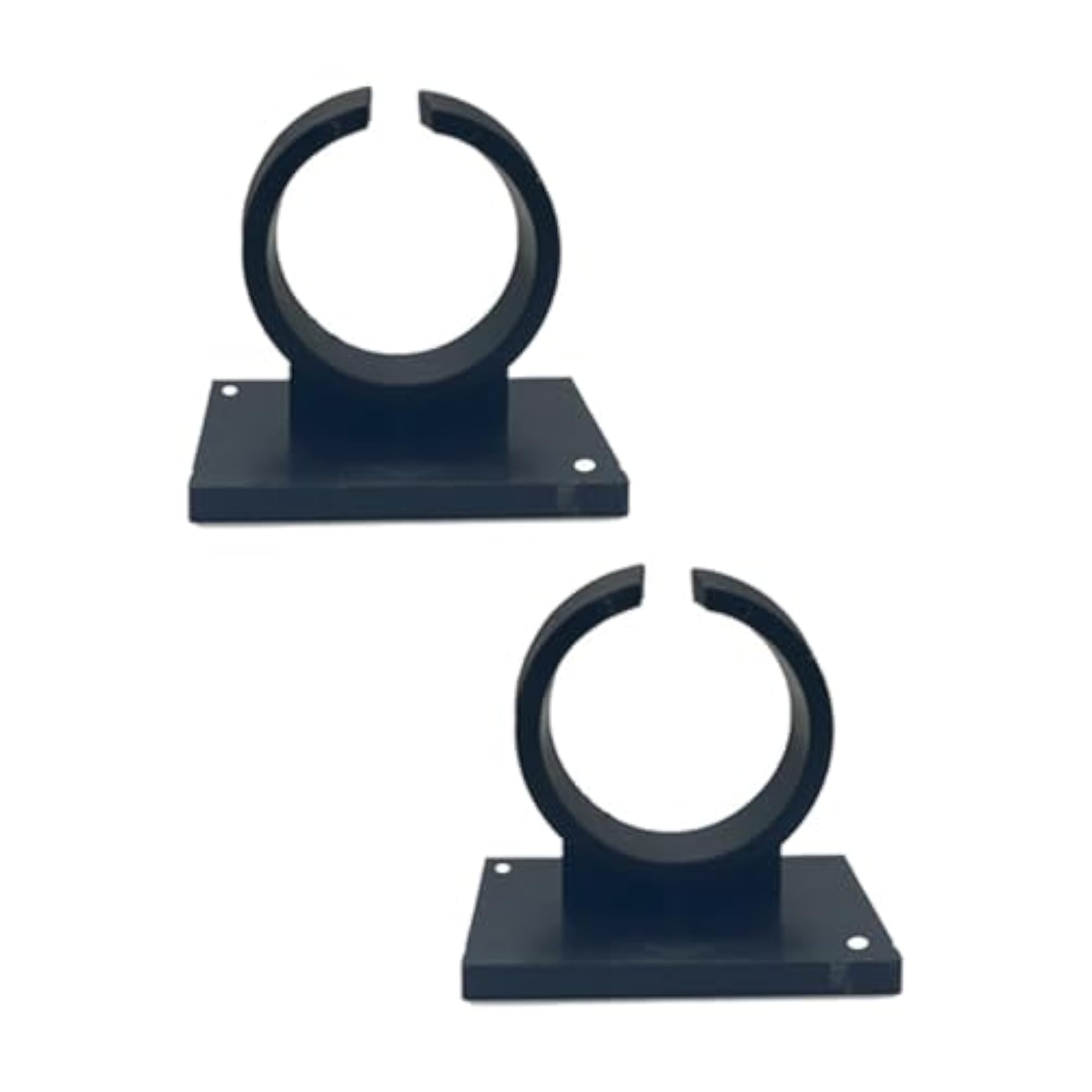 Practical Portable Adhesive Microphone Holder Hook, Black