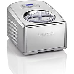 Procesador Cuisinart Precio Cuisinart Heladera Profesional ICE100E Heladera con compresor 1.5L, Maquina para hacer helado, gelato, sorbetes y yogur helado casero, 150W, Helado al instante, Acero inoxidable, Color Plateado