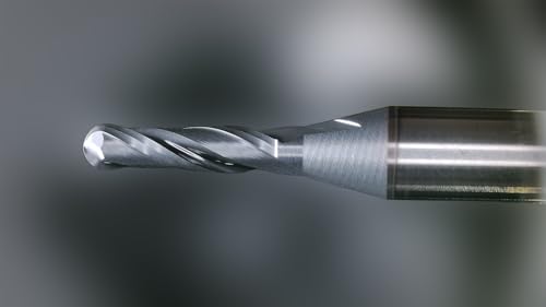Image of Tools Ball Nose Carbide End Mill, DLC Black Coating, CNC Cutting Tools for Steel Cutting, More Wear Resistant, Suit for 3D Carving & Engraving. 2 Flute Router Bits,1 /8 Shank (1 /16-1.5 inch 5pcs