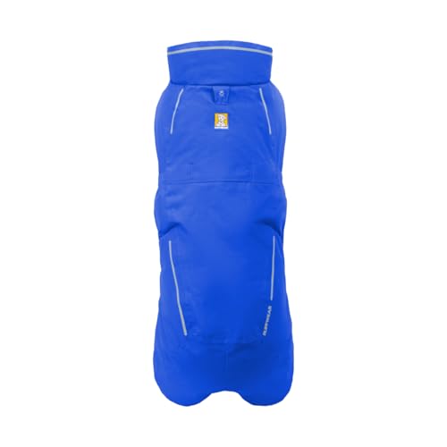 RUFFWEAR Vert Regenjacke für große Hunde, isolierter Allwetter-Hundemantel, wasserdichte Hundejacke, leichte wetterfeste Hundeweste und Winter-Hunderegenmantel, Größe L, Blue Pool