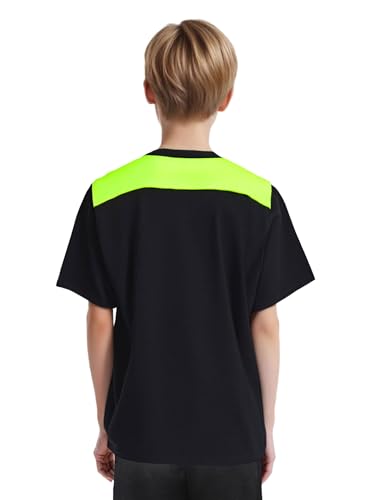 Jugaoge Kids Boys Short Sleeve T-Shirts Moisture-Wicking Soccer Jersey Workout Sport Shirts Summer Tops2