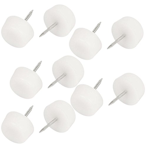 Preisvergleich Produktbild Sourcingmap Möbelgleiter, rund, 20 mm, 10 Stück