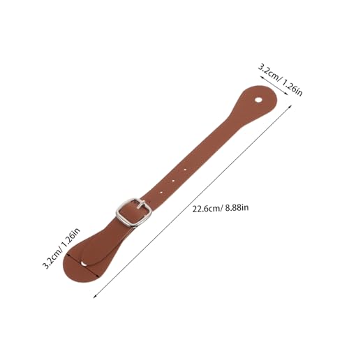 TOYANDONA 2Pcs Adjustable Vintage Riding Straps for Boots Stylish PU Faux Leather Boot Accessories with Elegant Buckle for Diverse Outfits and Comfortable Fit2