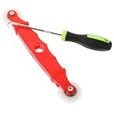 HONITANO Fenster Fliegengitter Werkzeug Mit Doppelläufigem Nylon-pressroller Und Abnehmbarem Haken Langlebiger Spline Einroller Für Fliegengitter Reparatur Und Fenstermontage Komfortabler g