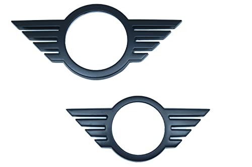 Image of Metal Front&Rear Matte Black Emblem Badge Cover for 18+ F55 F56 F57