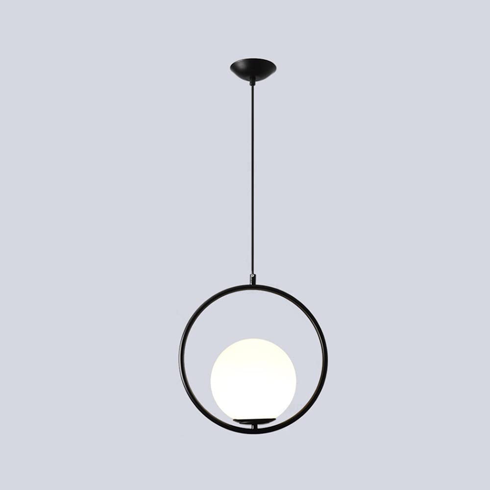 SXECAEPS Gold/Black 1-Light Chandeliers Lighting Indoor Ceiling Light Fixture Post-Glass Chandelier Round Pendant Globe Lights Brushed Brass Interesting
