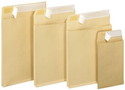 Enveloppes Kraft à soufflets Majuscule 26x33 cm paquet de 50
