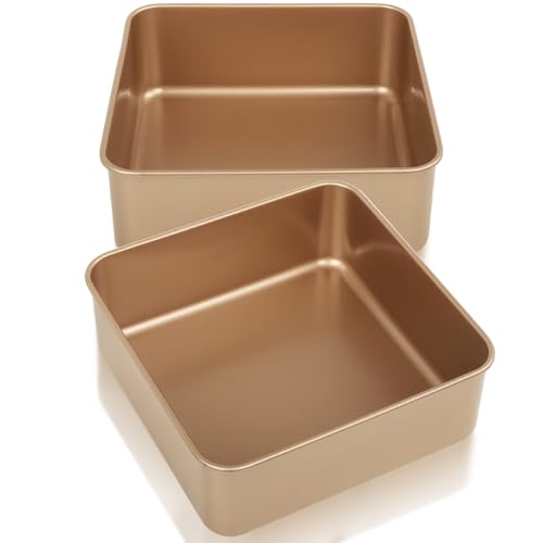 Baking Sheet Pans,2 Pack Nonstick Baking Sheet Pans,Cookie Sheet, Brownie Pan, Bread Pan for Toaster Oven, Small Baking Tray,Bakeware for Cakes, Cookies & Breads (7 Inches)