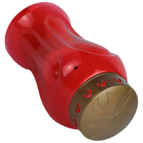 Vela LED sin llama roja de plástico ligero para altar y decoración de jardín
