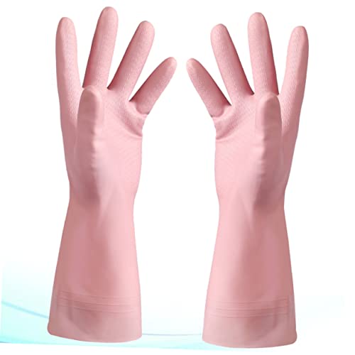 Didiseaon 1 Luva De Trabalho Luvas De Cozinha Luvas De Látex Luvas De Borracha Para Cuidados Animais