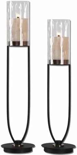 Durga - 30.5 inch Iron Work Candle Holders (Set of 2)