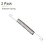 DTGN 0.9x10x120mm(WxODxL) Extension Spring - 2Pack - Good for Home Repair Machinery - Metal Extended Compressed Spring - Silver