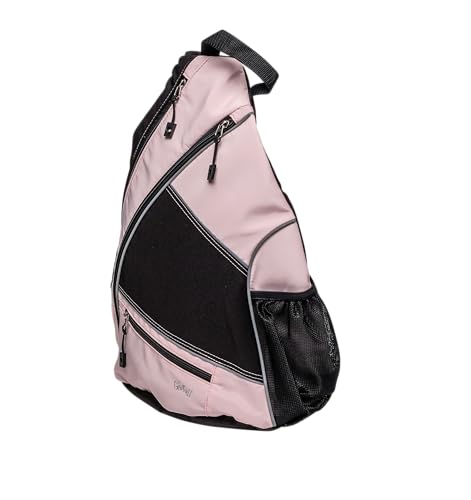 Glove It Sling Bag - 19 in x 13 in. Pickle Ball Bag w/Adjustable Strap, Clip-On Shoe Bag Included, Functional Pickleball Bag - Fore Ever Pink