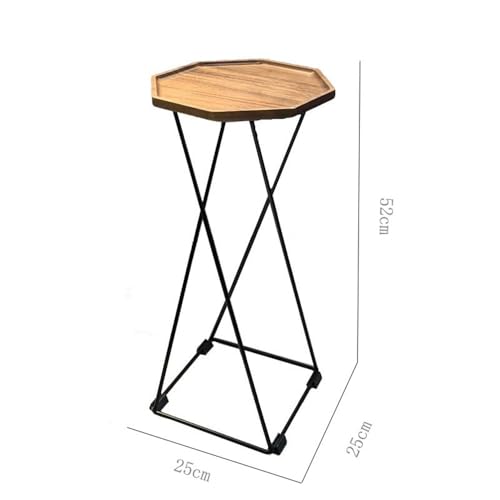 Table basse et table d'appoint de canapé mobile pour salon et chambre - 4
