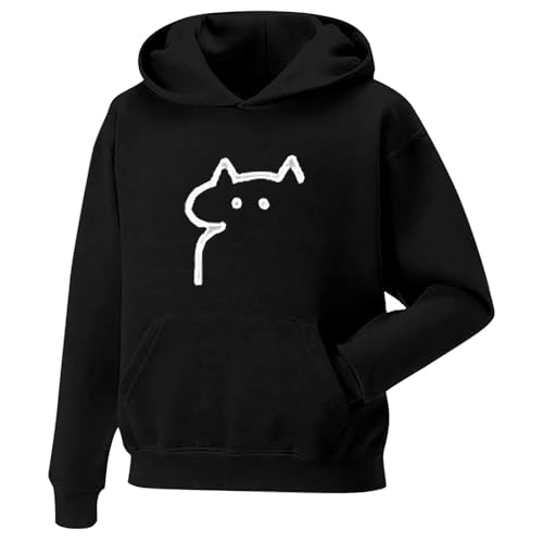 Sweatshirt Homme Pull Sweat Capuche Noir Zippé Épais Hiver