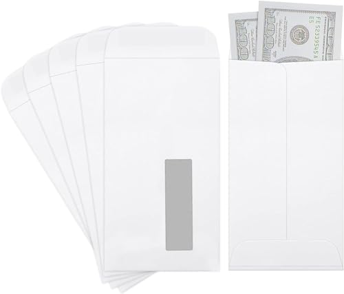 NSSP Window Envelope White Cheque Size Envelope Size 9.5 * 4.5 inch | 100 GSM | Office Envelope Stationary| 25 x12 cm| (Pack of 150)