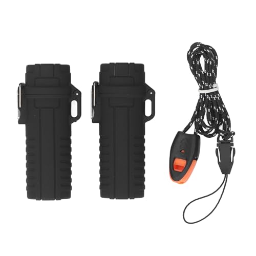 Baxnore Tubo de Almacenamiento a Prueba de Agua Contenedor de plástico hermético con Sello de Goma Tubo de Viaje Compacto para Acampar al Aire Libre Senderismo Deportes acuáticos P (Negro)