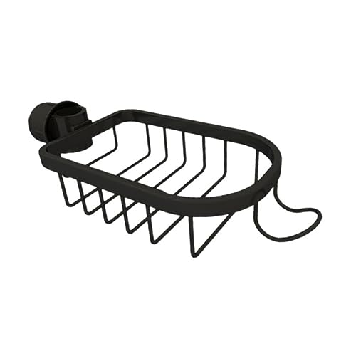 Cabilock Estante del Grifo Cesta Estante De Secado del Fregadero Respiradero Colador Hundir Jabón Fregar Instante Lavar Platos El Secado Seco Drenaje Esponja Estera Aluminio Espacial Black