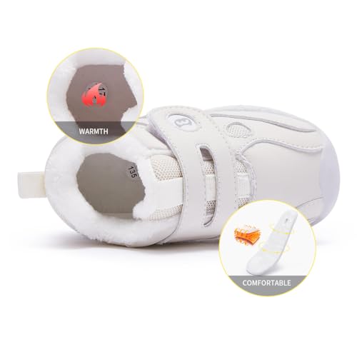 BMCiTYBM Baby Shoes Boy Girl Infant Sneakers Winter Warm Non Slip First Walkers 6-24 Months3