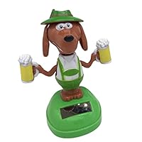 Solar Powered Dancer, Dog Solar Figures, Cute Solar Powered Dancing Figures, Swinging Animated Dancer Toy, Solar Power For Home Car Ornament Decoration