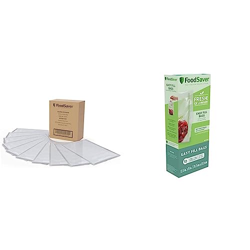 Image of FoodSaver Quart Vacuum Seal Bags (120 Count) and FoodSaver Easy Fill 1-Gallon Vacuum Sealer Bags (10 Count)