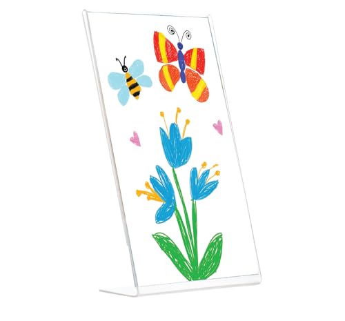 Set of 12 Snap - 4"x6" Clear Acrylic Self Standing Photo Frames - Perfect for Showcasing Memories in Style - Versatile and Durable Design for Home or Office Décor - Rectangular TableTop - Single Picture Frame by Snap - Image 3