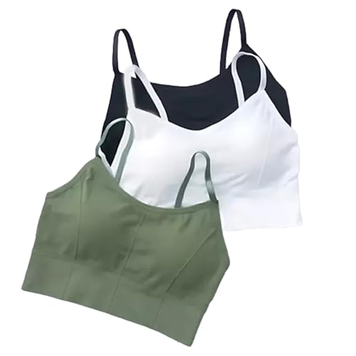 Image of KUMPA Women's Cotton Wirefree Full Coverage Regular Wear Lightly Padded Bra Pack of 3 (U K B 5693)