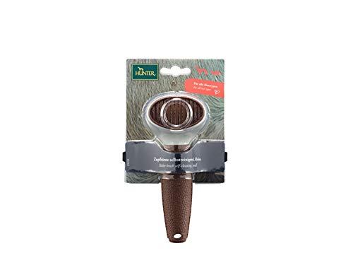 HUNTER SPA Zupfbürste selbstreinigend, für Hunde und Katzen, 16,5 x 7,0 cm, S