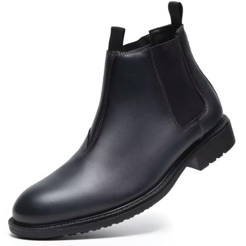 Image of Arkbird Chelsea Ankle Boots for Men Genuine Leather Oxford Casual and Formal Dress Boot