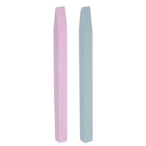QUARKZMAN 2pcs Pierre Ponce Lime À Ongles, Bâton De Polissage En Pierre Ponce Repousse-Cuticules, Outil De Manucure Professionnel En Quartz Pour Soin Des...