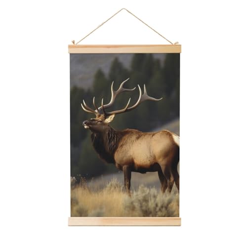 Toile murale avec cadre bois pour créer une ambiance chaleureuse