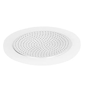 Koffiepotfilter, universele koffiepotfilterschijf Aluminium arbeidsbesparend met afdichtring voor koffiezetten 3 porties