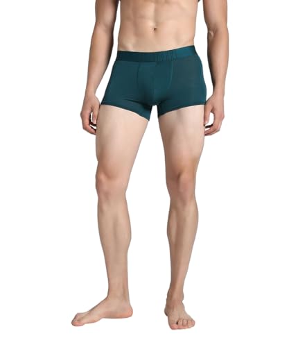 Image of Puma Bamboo Men's Trunks - Warm Chestnut - White