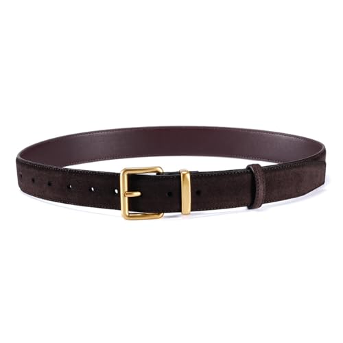 Wide Suede Belt Women Genuine Leather Ladies Waist Belt for Jeans Dress Casual Square Gold Buckle2