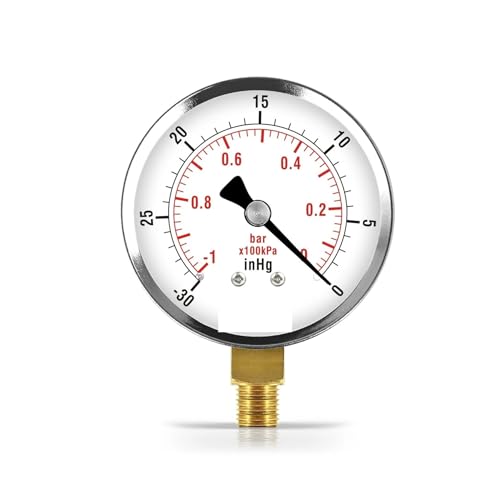 Manomètre à vide anti-fuite filetage NPT 1/4 pour résoudre les pertes