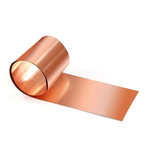 1 x Kupferblech-Rolle, Stärke 0,01 mm bis 1 mm (Größe 0,3 x 200 x 1000 mm, 1 Stück)