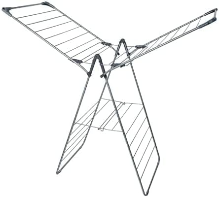 STORM TRADING GROUP Extra Large 13.5m X-Wing Airer Clothes Laundry Dryer Indoor Home Rack Foldable With Multiple Drying Positions