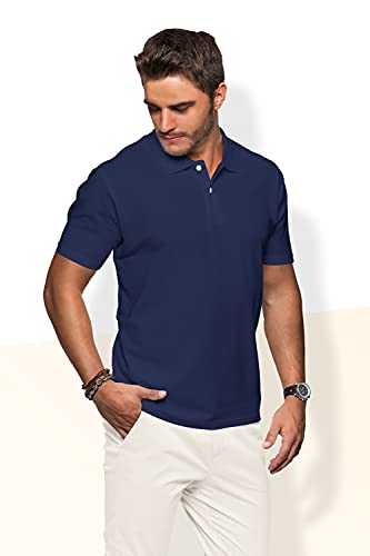 Camisa gola polo lisa Factory 42 (Azul Marinho, M)