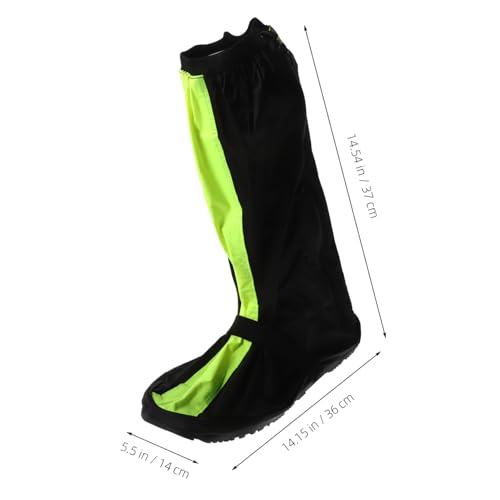 Protector de botas no resbaladizo Happyyami, 1 par, ligero, impermeable, para deportes al aire libre y ciclismo, diseño resistente y duradero, color negro miniatura 7