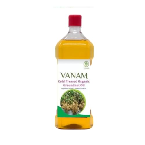 VANAM Cold Pressed Organic Groundnut Oil_2Litre