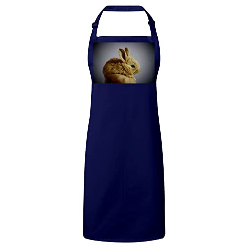Tablier lapin nain mignon pour cuisine adulte vêtement beige poilu