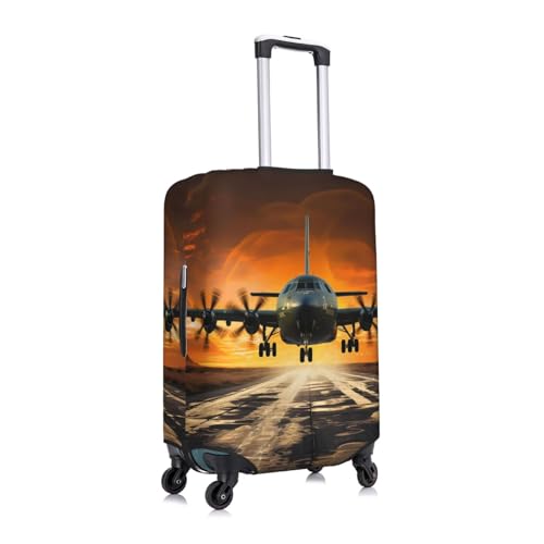 Travel Luggage Cover Fashion Suitcase Protector Plane Landing on Runways Spandex Baggage Covers Washable Suitcase Covers Anti-Scratch Luggage Cover Protectors Fits 18-32 Inch Suitcases Medium2